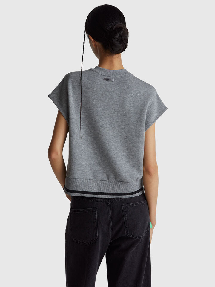 SLEEVELESS SWEATER Women image number 2